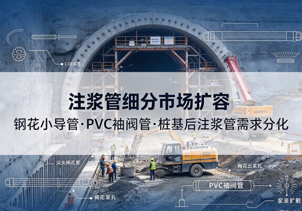 马尔康注浆管细分市场扩容，隧道钢花小导管、PVC 袖阀管、桩基后注浆管需求分化